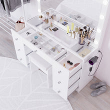 Yara Lighted Makeup Vanity Desk