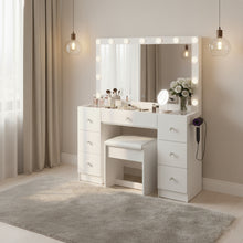 Yara Lighted Makeup Vanity Desk
