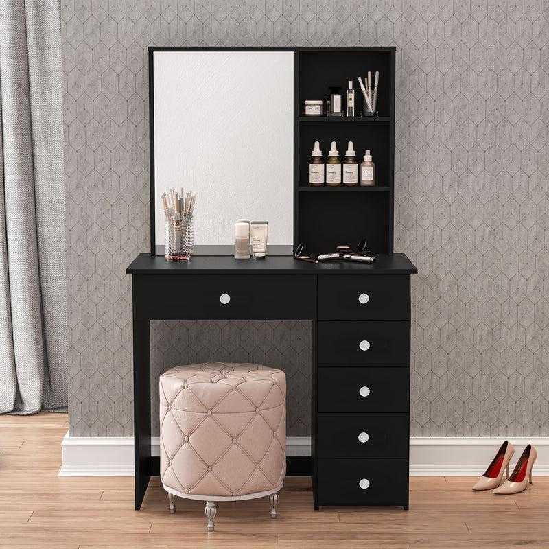 Spes Vanity Table with Ample Storage & Elegant Mirror