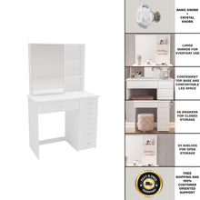 Spes Vanity Table with Ample Storage & Elegant Mirror