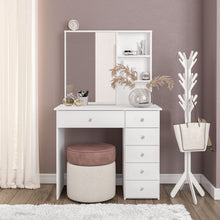 Spes Vanity Table with Ample Storage & Elegant Mirror