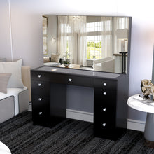 Boahaus Lily Makeup Vanity Table with Frameless Cabinet Mirrors & Glass Top | Elegance Redefined