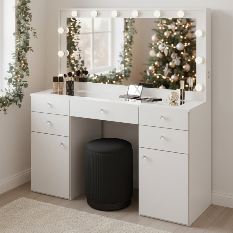Kiana Lighted Makeup Vanity Desk