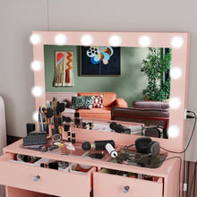 Boahaus Adele Lighted Vanity Makeup Desk