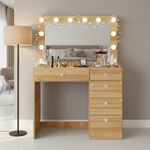 Adele Lighted Makeup Vanity Table