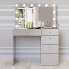 Adele Lighted Makeup Vanity Table