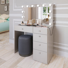 Adele Lighted Makeup Vanity Table