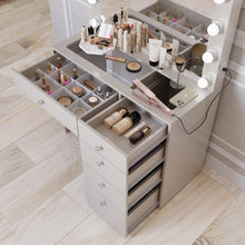 Adele Lighted Makeup Vanity Table