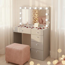 Adele Lighted Makeup Vanity Table