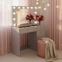 Adele Lighted Makeup Vanity Table