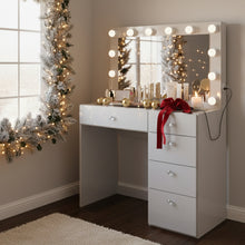 Adele Lighted Makeup Vanity Table
