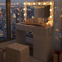 Adele Lighted Makeup Vanity Table