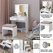 Boahaus Anna Kids Vanity Table and Chair Set
