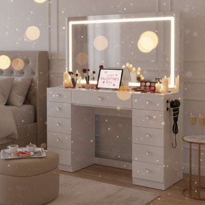 Boahaus Amelia Premium Lighted Makeup Vanity