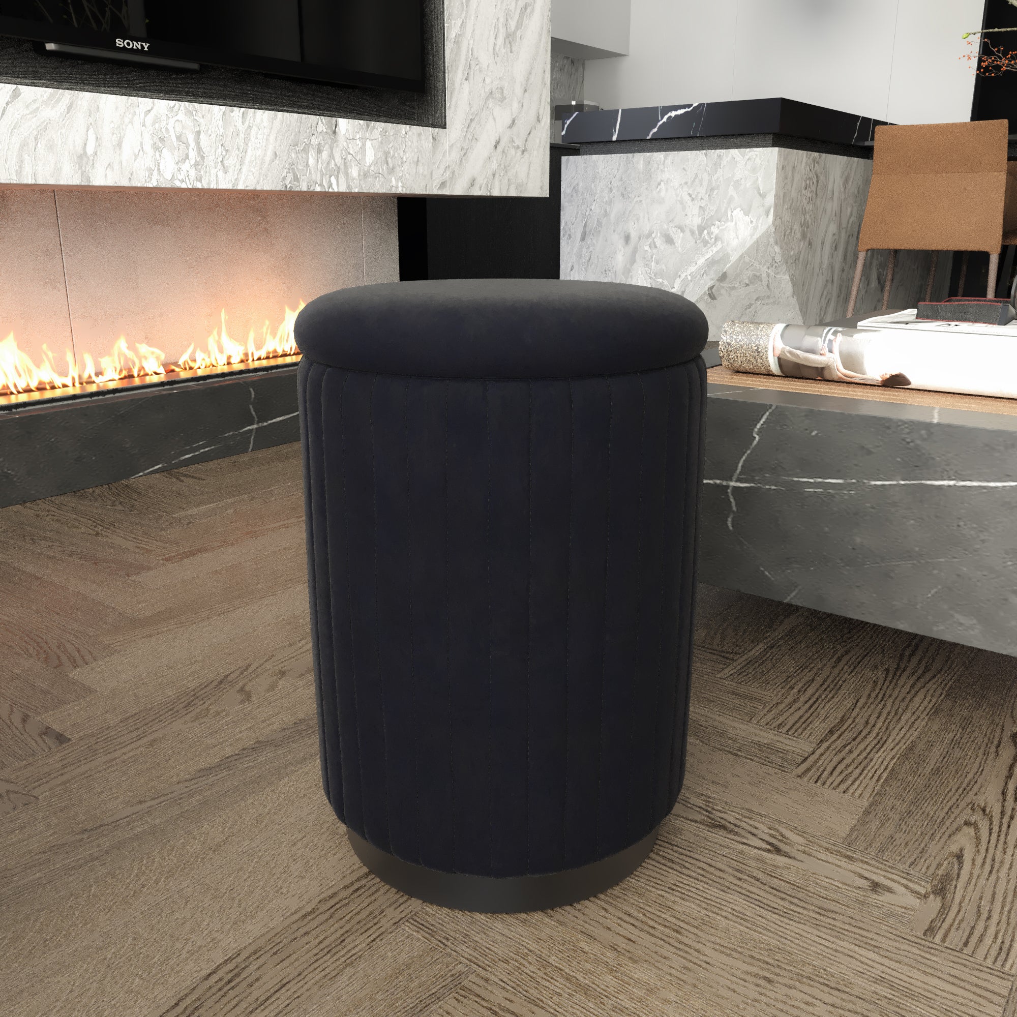 Lyanna Ottoman Stool with Storage