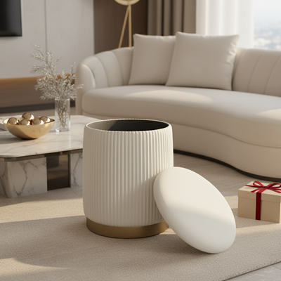 Lyanna Ottoman Stool with Storage