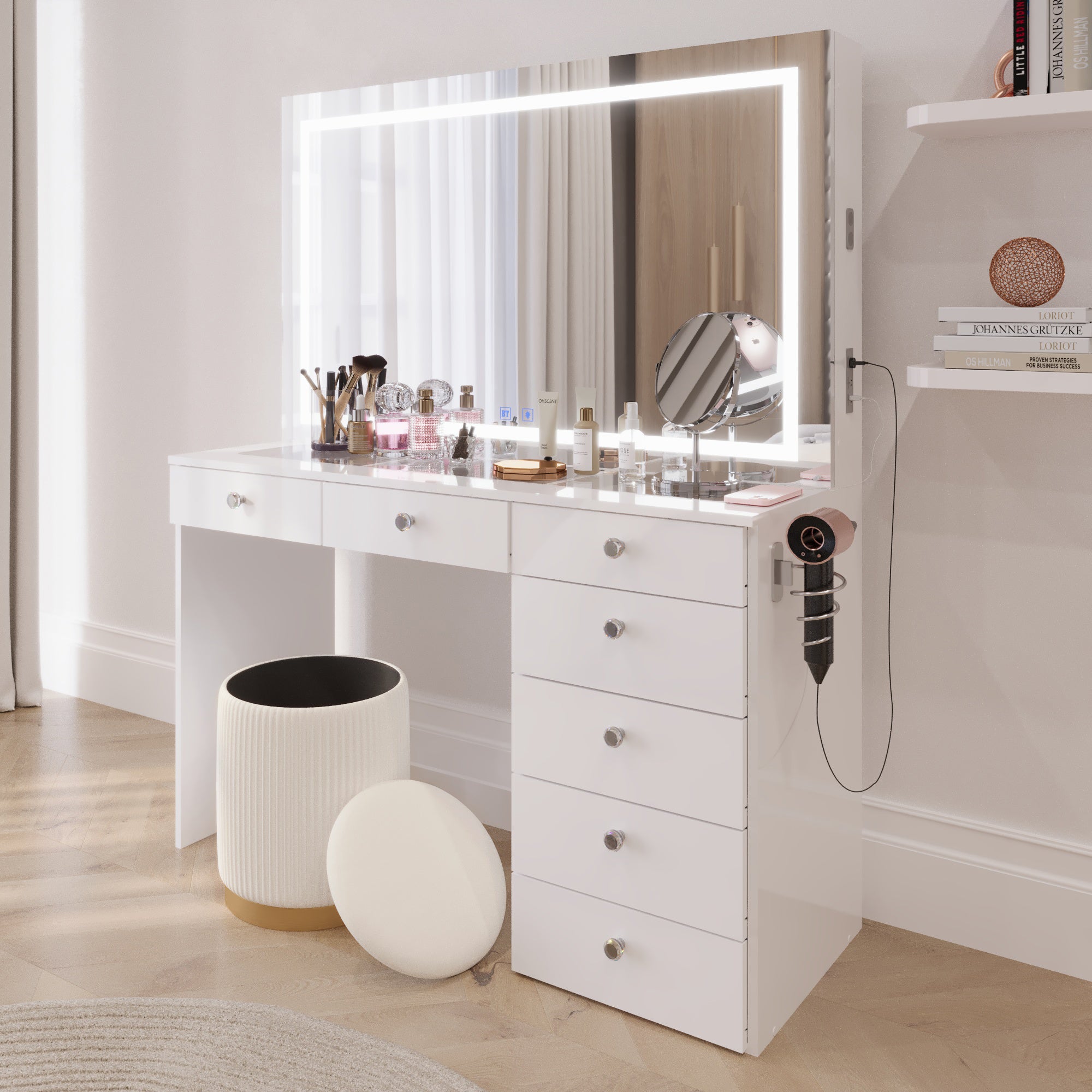 Lyanna Ottoman Stool with Storage