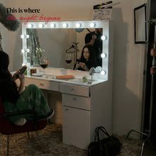 Kiana Lighted Makeup Vanity Desk