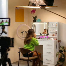 Nina Vanity Desk with LED Mirror