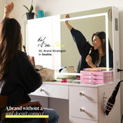 Boahaus Amelia Premium Lighted Makeup Vanity