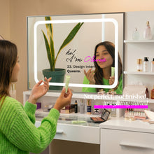 Nina Vanity Desk with LED Mirror