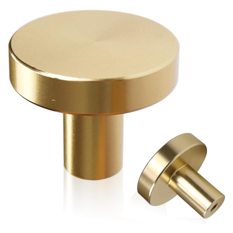 Asidrama 30 Pack Brushed Gold Kitchen Cabinet Knobs Drawer
