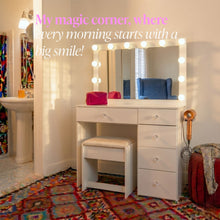 Venecia Lighted Makeup Vanity Desk
