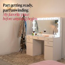 Kiana Lighted Makeup Vanity Desk