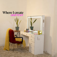 Boahaus Aria Premium Makeup Vanity with Speakers