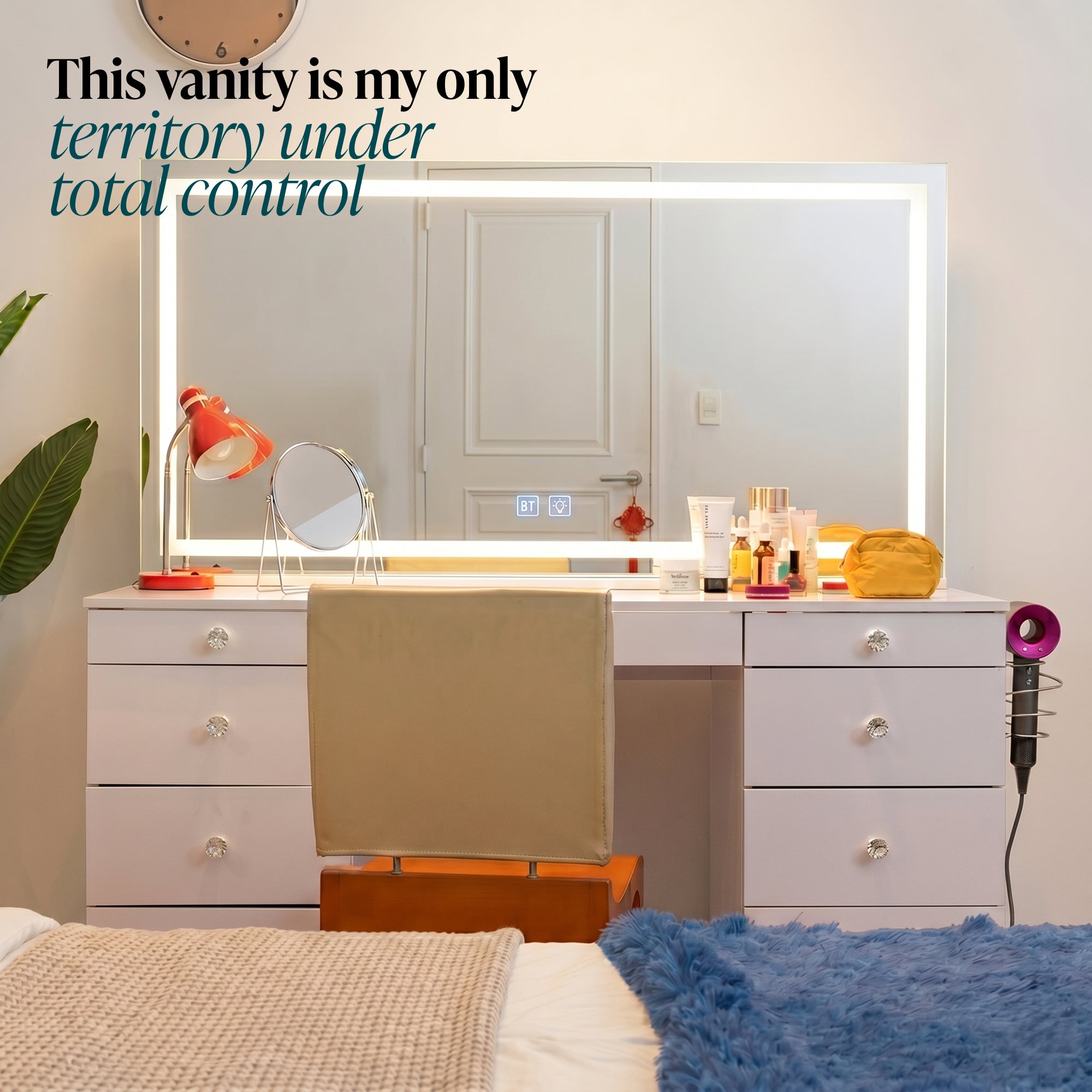 Selina Extra-Large Premium Makeup Vanity