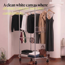 Drew Clothes Rack with Locking Wheels