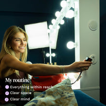 Luna Lighted Makeup Vanity Desk