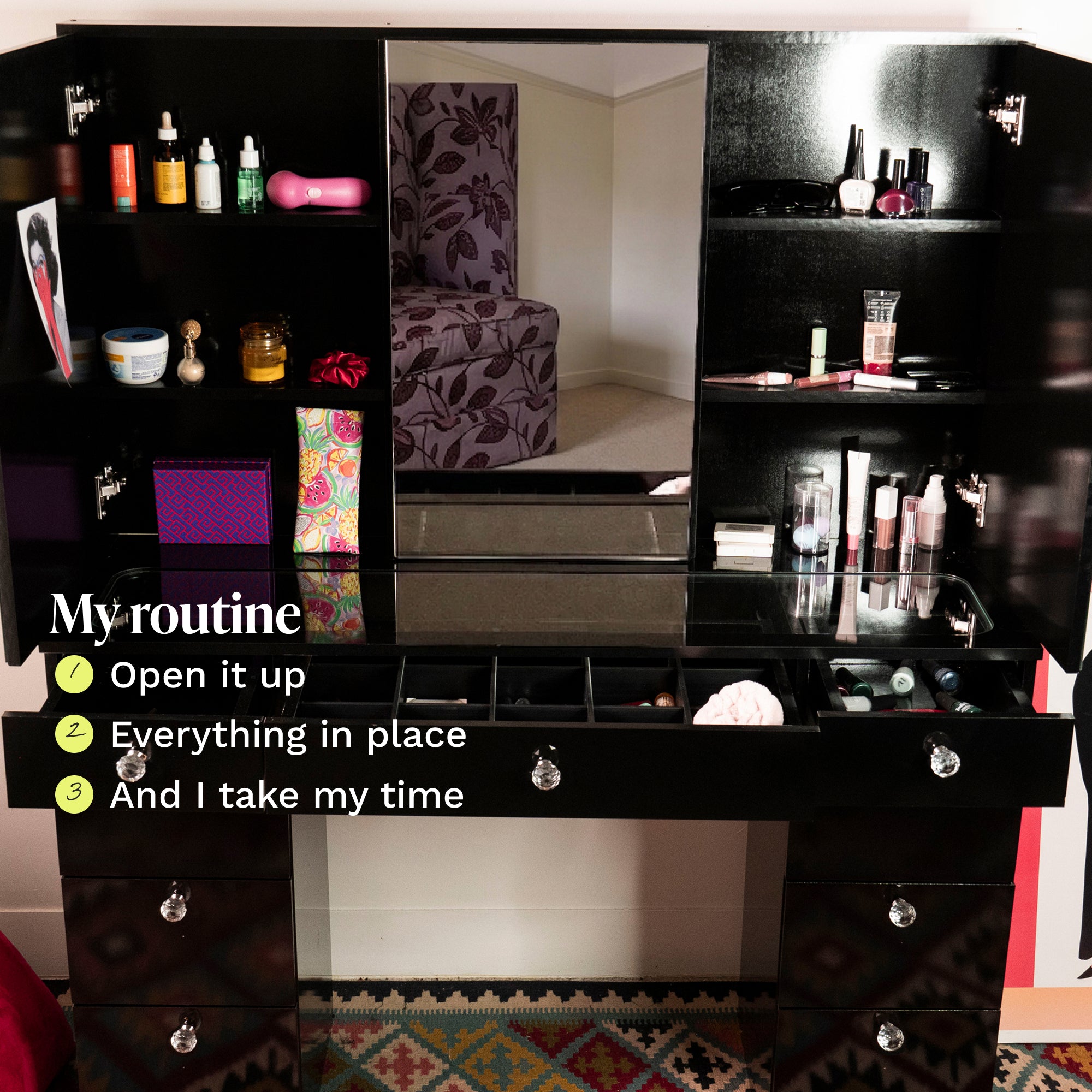 Boahaus Nova Makeup Vanity Desk