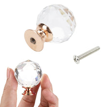 Boahaus Set of 10 Modern Cabinet Knobs – Gold, Crystal, Rose Gold | Premium Design