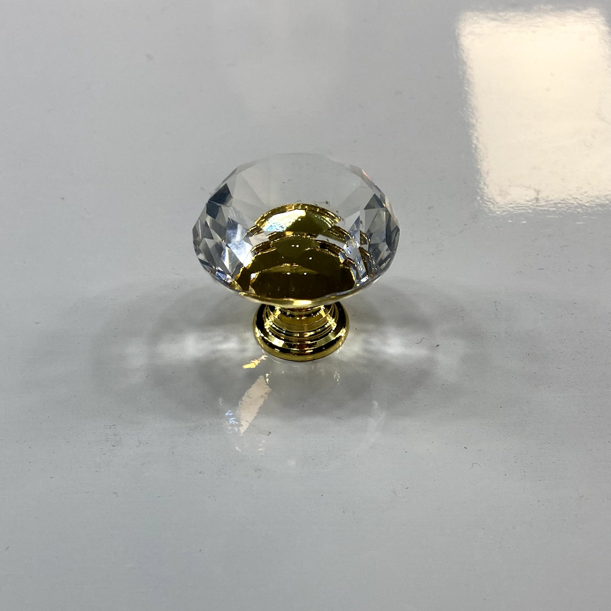 gold crystal dresser knobs CLCTK 8 Pack Champagne Crystal Cabinet Knobs, Gold Cabinet Glass Knobs for Dresser Drawers Brass Furniture Hardware Pulls (Oval)