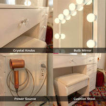 Venecia Lighted Makeup Vanity Desk