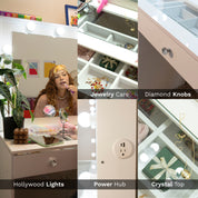 Boahaus Verona Lighted Makeup Vanity