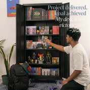 Boahaus Axel Metal Storage Cabinet on Wheels