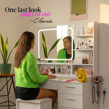 Nina Vanity Desk with LED Mirror