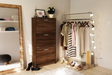 Shoe Organizer, Brown, 3 Closed Drawers - Boahaus