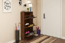 Shoe Organizer, Brown, 3 Closed Drawers - Boahaus