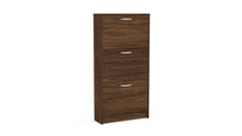 Shoe Organizer, Brown, 3 Closed Drawers - Boahaus