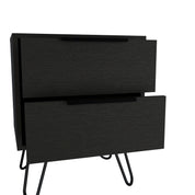 Boahaus Benidorm Nightstand with Two Storage Drawers | Modern Sophistication