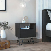 Boahaus Huelva Nightstand with Ergonomic Design and Storage | Premium Style