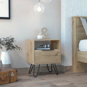 Boahaus Huelva Nightstand with Ergonomic Design and Storage | Premium Style