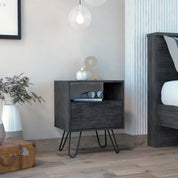 Boahaus Huelva Nightstand with Ergonomic Design and Storage | Premium Style