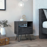 Boahaus Huelva Nightstand with Ergonomic Design and Storage | Premium Style