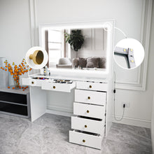 Boahaus Theia Modern Lighted Vanity Desk