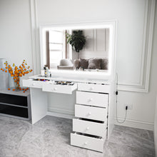 Boahaus Theia Modern Lighted Vanity Desk