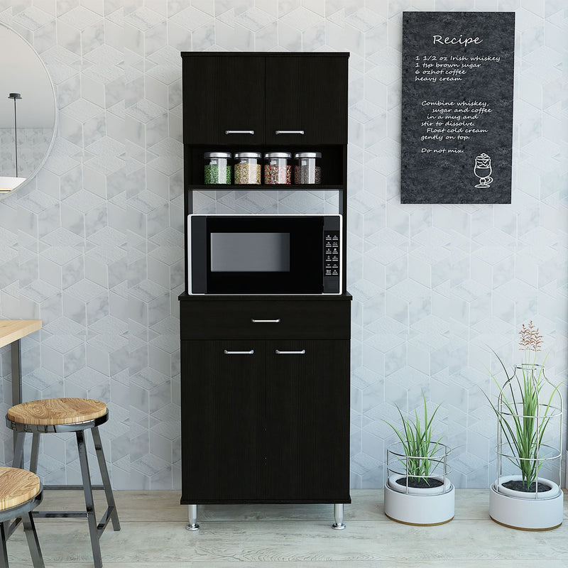 Nancy Kitchen Cabinet (Black)